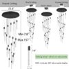 1000017253 Premium Crystal Chandelier Ceiling Light